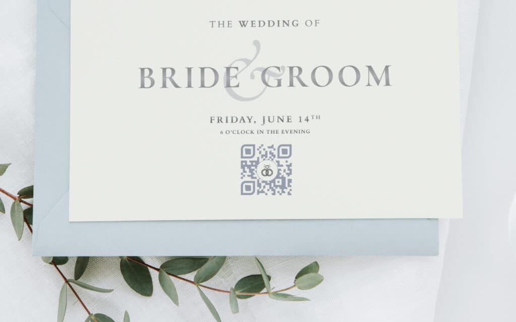 QR codes for wedding